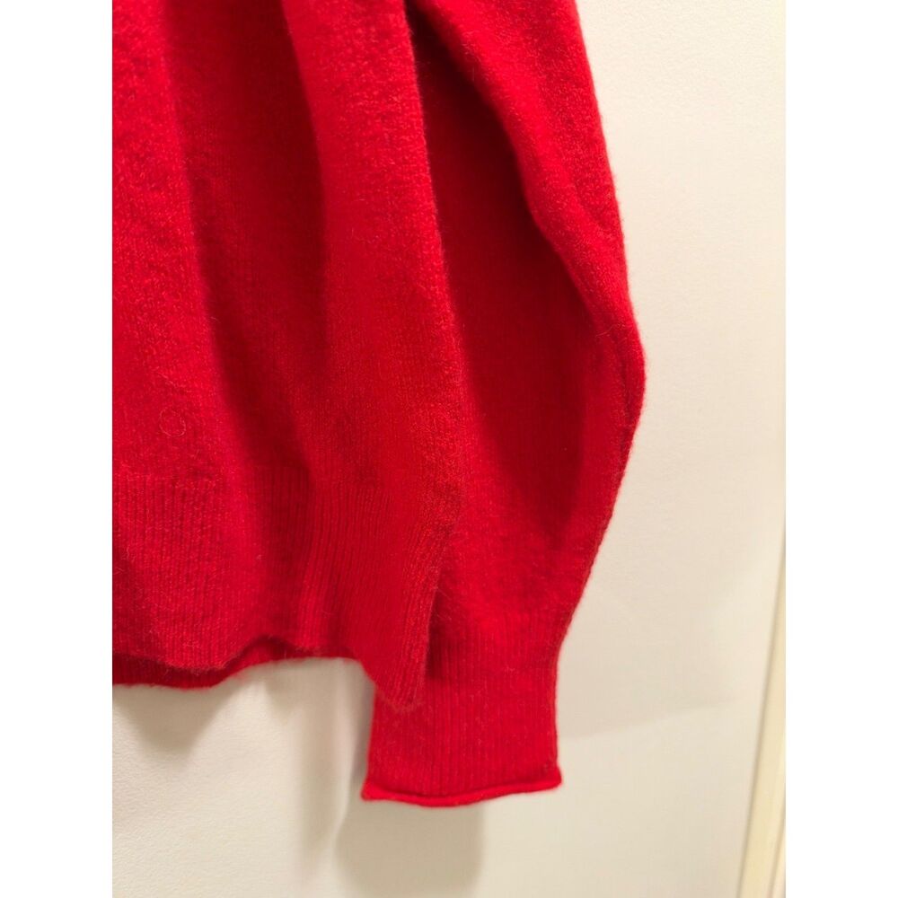 NEW J.Crew Women's Rollneck sweater in Supersoft yarn BD613 Red Size Large L NWT
